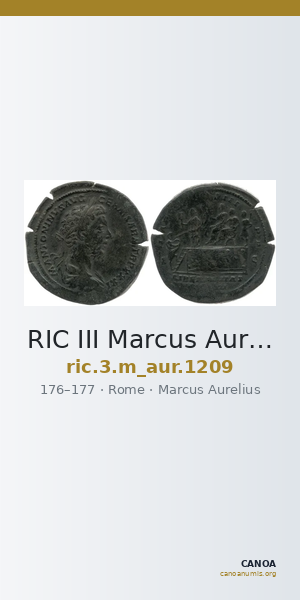 RIC III Marcus Aurelius 1209 — CANOA