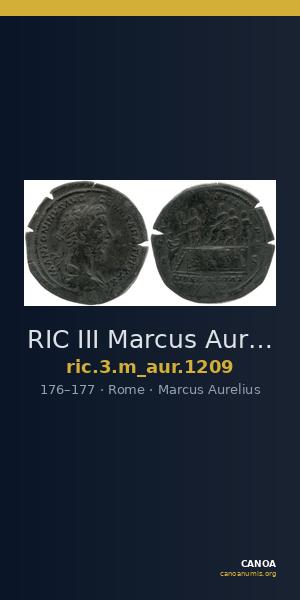 RIC III Marcus Aurelius 1209 — CANOA