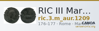 RIC III Marcus Aurelius 1209 — CANOA
