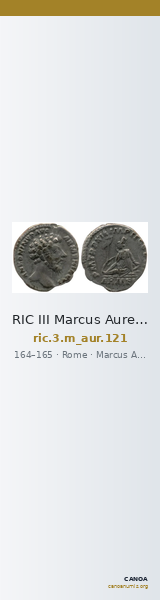 RIC III Marcus Aurelius 121 — CANOA
