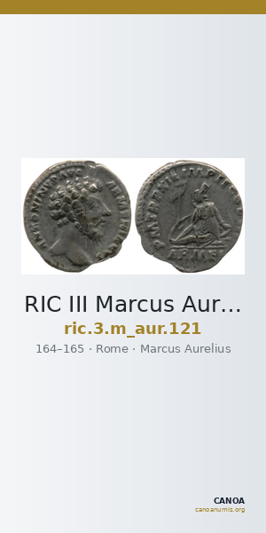 RIC III Marcus Aurelius 121 — CANOA