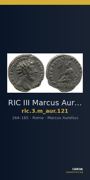 RIC III Marcus Aurelius 121 — CANOA