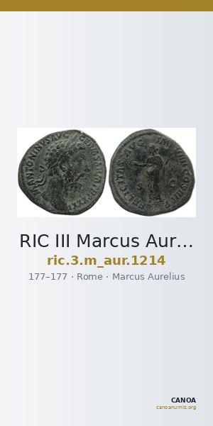 RIC III Marcus Aurelius 1214 — CANOA