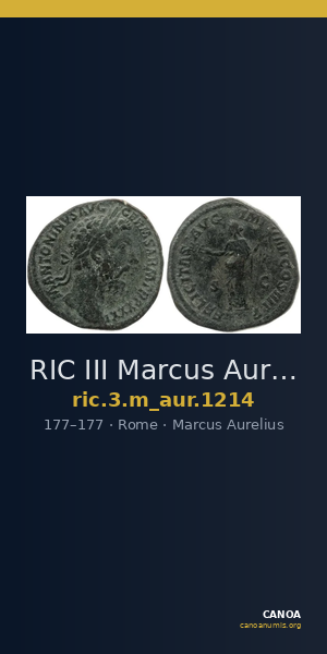 RIC III Marcus Aurelius 1214 — CANOA