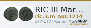 RIC III Marcus Aurelius 1214 — CANOA