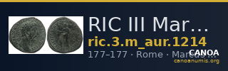RIC III Marcus Aurelius 1214 — CANOA