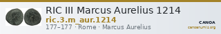RIC III Marcus Aurelius 1214 — CANOA