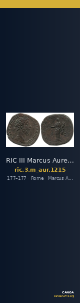 RIC III Marcus Aurelius 1215 — CANOA