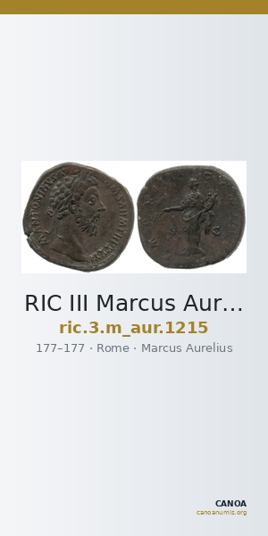 RIC III Marcus Aurelius 1215 — CANOA