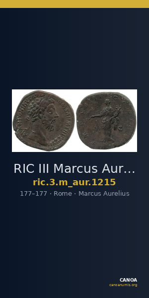 RIC III Marcus Aurelius 1215 — CANOA