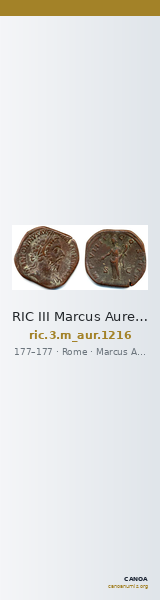 RIC III Marcus Aurelius 1216 — CANOA