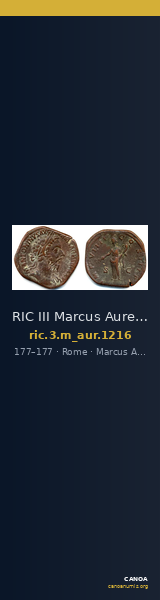 RIC III Marcus Aurelius 1216 — CANOA