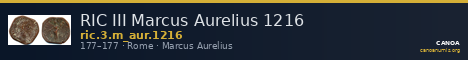 RIC III Marcus Aurelius 1216 — CANOA