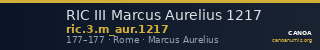 RIC III Marcus Aurelius 1217 — CANOA