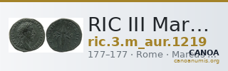 RIC III Marcus Aurelius 1219 — CANOA
