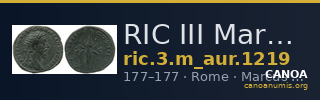 RIC III Marcus Aurelius 1219 — CANOA