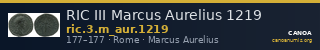 RIC III Marcus Aurelius 1219 — CANOA