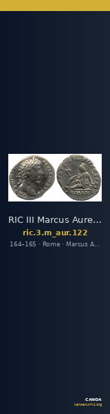 RIC III Marcus Aurelius 122 — CANOA