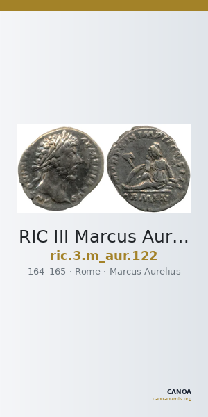 RIC III Marcus Aurelius 122 — CANOA