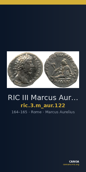 RIC III Marcus Aurelius 122 — CANOA