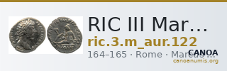 RIC III Marcus Aurelius 122 — CANOA