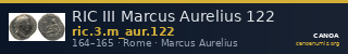 RIC III Marcus Aurelius 122 — CANOA