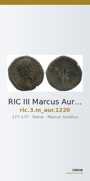 RIC III Marcus Aurelius 1220 — CANOA