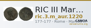 RIC III Marcus Aurelius 1220 — CANOA
