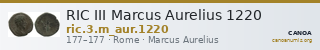 RIC III Marcus Aurelius 1220 — CANOA