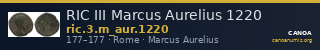 RIC III Marcus Aurelius 1220 — CANOA