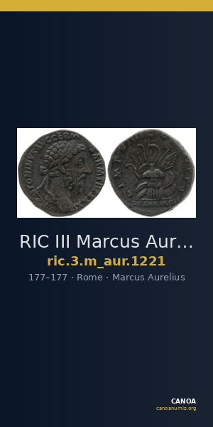 RIC III Marcus Aurelius 1221 — CANOA