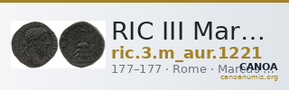 RIC III Marcus Aurelius 1221 — CANOA