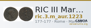 RIC III Marcus Aurelius 1223 — CANOA