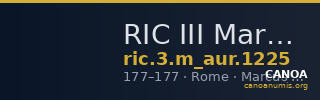 RIC III Marcus Aurelius 1225 — CANOA