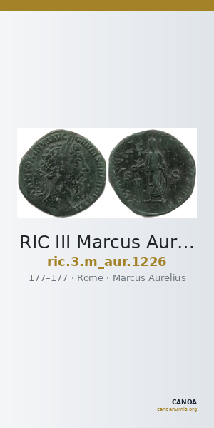 RIC III Marcus Aurelius 1226 — CANOA