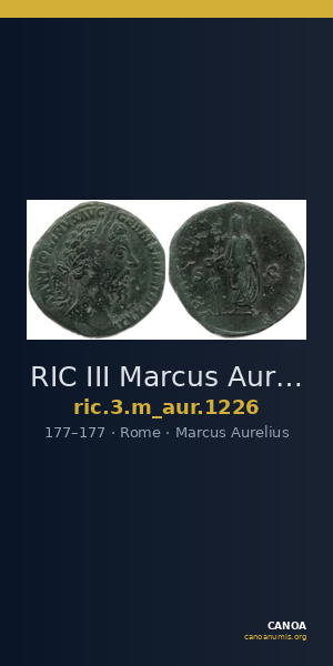 RIC III Marcus Aurelius 1226 — CANOA