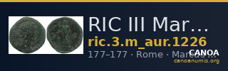 RIC III Marcus Aurelius 1226 — CANOA