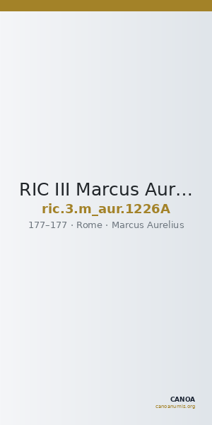 RIC III Marcus Aurelius 1226A — CANOA