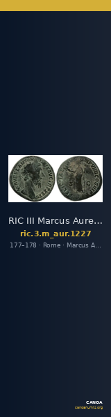 RIC III Marcus Aurelius 1227 — CANOA