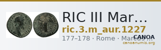 RIC III Marcus Aurelius 1227 — CANOA