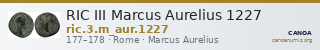 RIC III Marcus Aurelius 1227 — CANOA