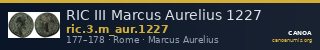 RIC III Marcus Aurelius 1227 — CANOA