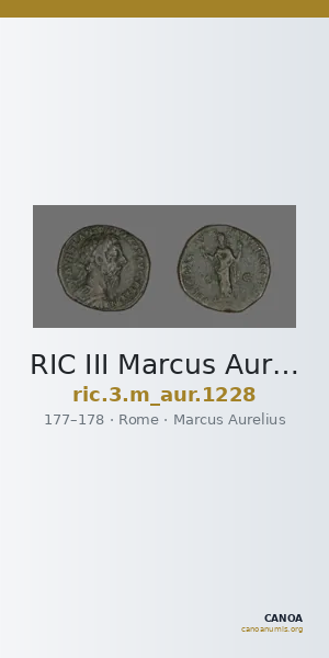 RIC III Marcus Aurelius 1228 — CANOA