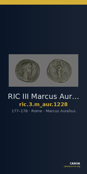 RIC III Marcus Aurelius 1228 — CANOA