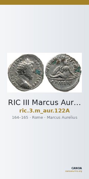 RIC III Marcus Aurelius 122A — CANOA