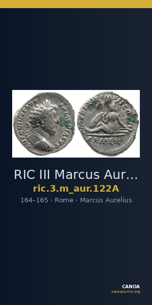 RIC III Marcus Aurelius 122A — CANOA