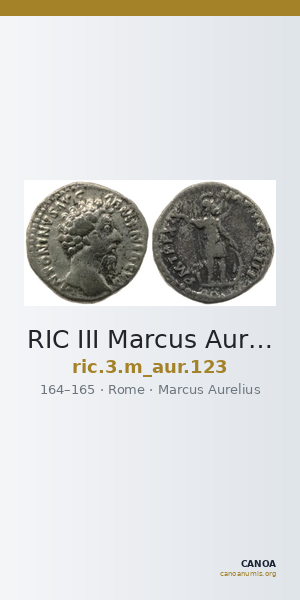 RIC III Marcus Aurelius 123 — CANOA