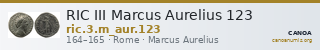 RIC III Marcus Aurelius 123 — CANOA