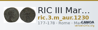 RIC III Marcus Aurelius 1230 — CANOA