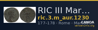 RIC III Marcus Aurelius 1230 — CANOA